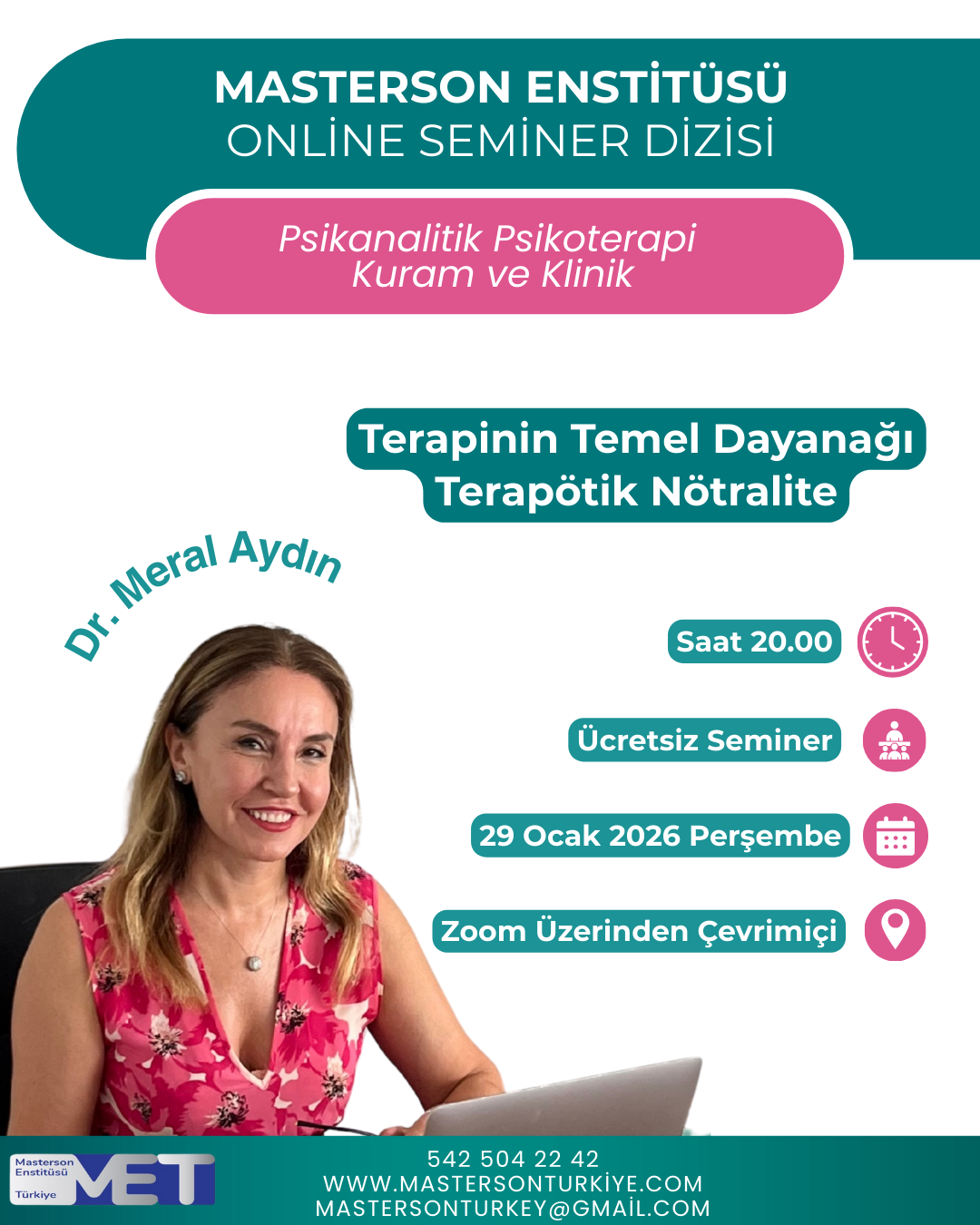 ONLİNE SEMİNER OCAK AYI OTURUMU- DR. MERAL AYDIN